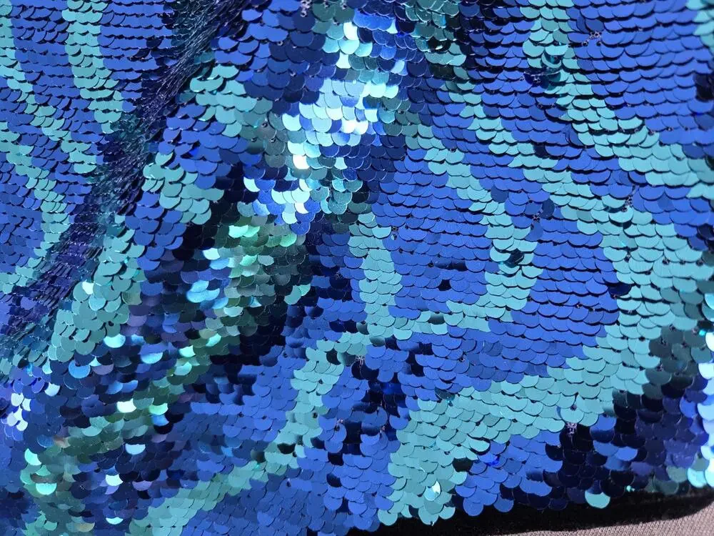 Zara Sequin Skirt Womens Small Blue Geometric Mini Lined Party Club Holiday